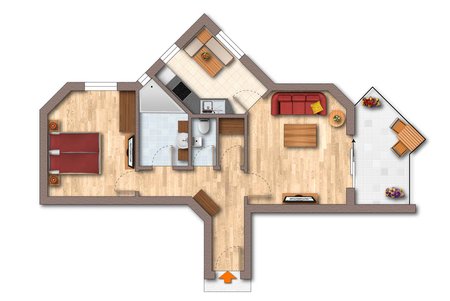 Floor plan Apartment Prachtbude